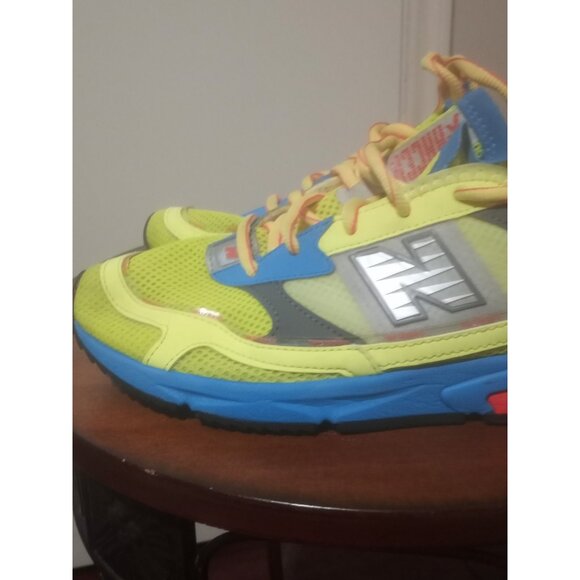 New Balance X-Racer Mode De Vie Mens Sz 8.5 Shoes Neon Green Running Sneakers - Picture 10 of 16